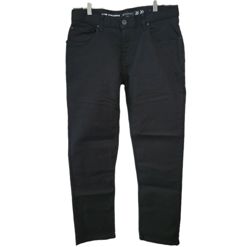 INC International Concepts Men's Slim Straight Black Jean